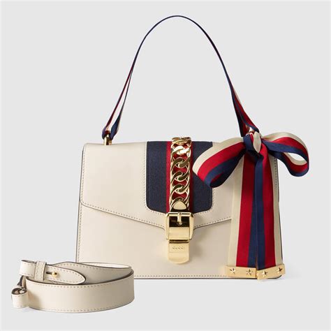 gucci sylvie leather bag charms|gucci sylvie bag price.